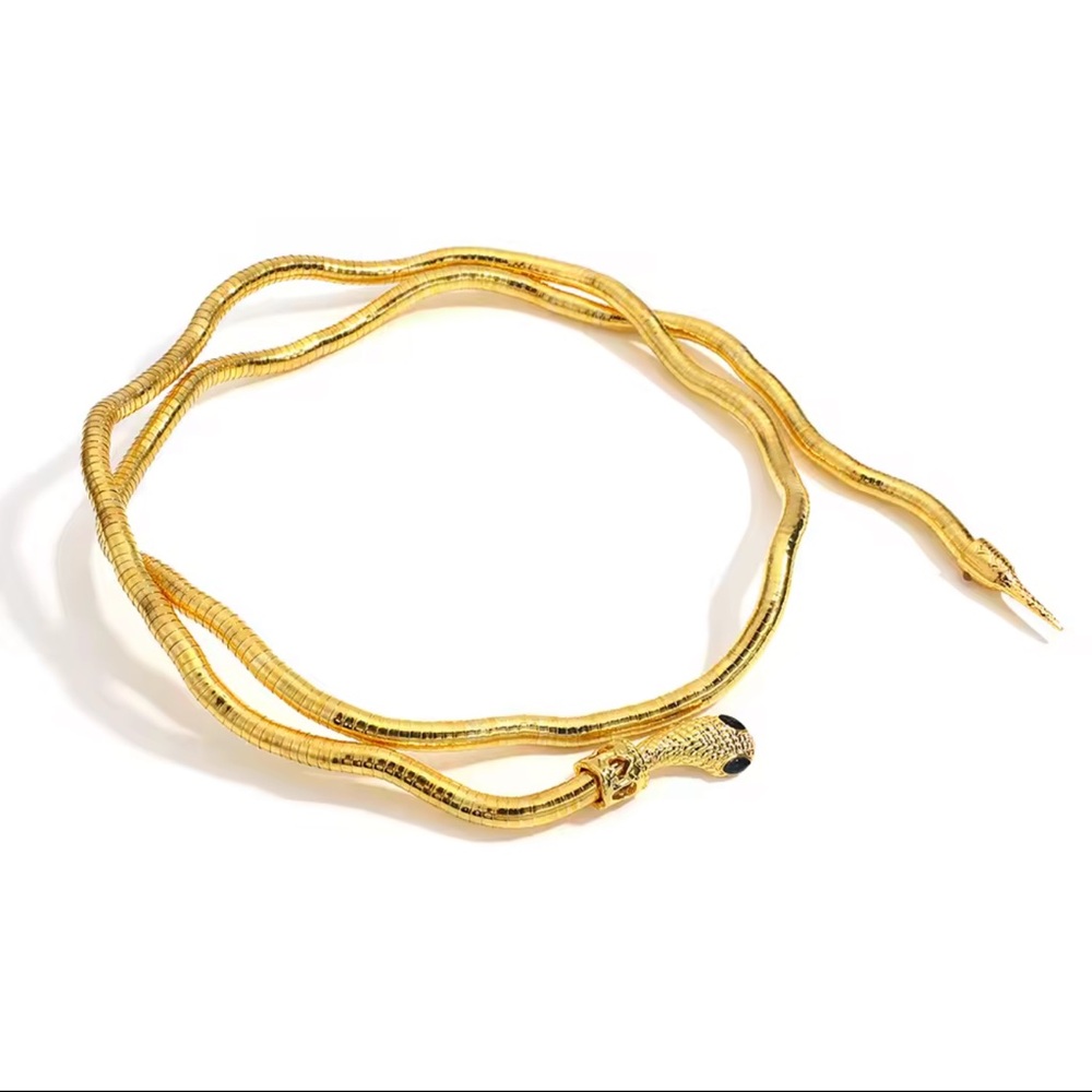 Snake Necklace For Adjustable Punk Snake Choker Snake Bracelet - Picture 4 of 15